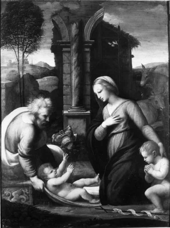 Perin del Vaga - Sacra Famiglia e Giovannino, Villa Borghese Pinciana